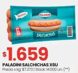 Changomas Paladini salchichas oferta