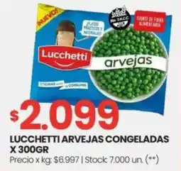 Changomas Lucchetti arvejas congeladas oferta