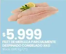 Changomas Filet de merluza parcialmente despinado congelado oferta