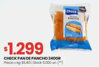 Changomas Check pan de pancho oferta