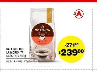 Atomo Conviene Café Molido La Morenita Clásico 500g oferta
