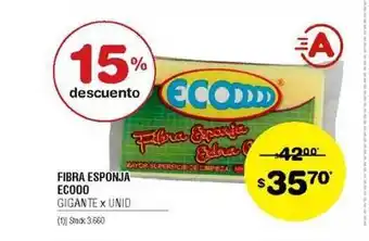 Atomo Conviene Fibra Esponja Ecooo Gigante oferta