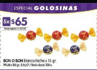 Bon O Bon Blanco Leche 15gr