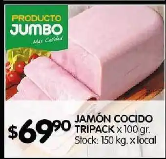 Disco Jamón Cocido Tripack 100gr oferta