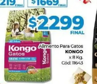Diarco Kongo Alimento Para Gatos x 8 kg oferta
