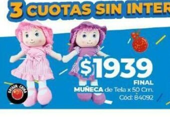 Diarco Muñeca de Tela x 50 cm oferta