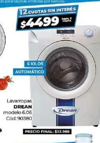 Diarco Drean Lavarropas modela oferta