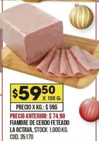 Coto Fiambre De Cerdo Feteado La Octava oferta