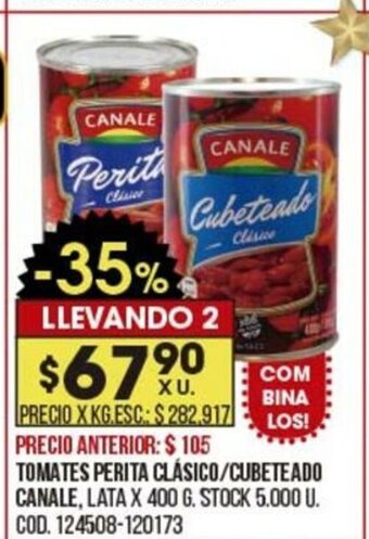 Coto Tomates Perita Clasico/ Cubeteado Canale oferta
