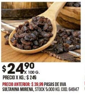 Coto Pasas De Uva Sultanina Morena oferta