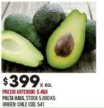 Coto Palta Hass oferta