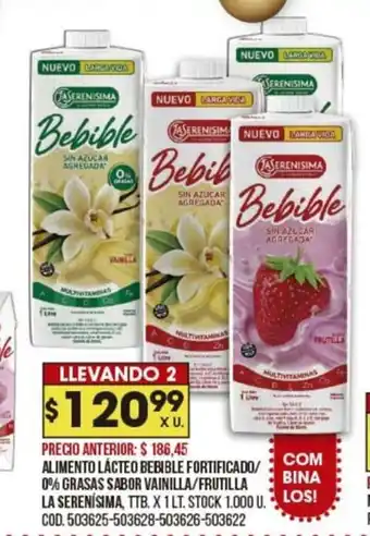Coto Alimento Lacteo Bebible Fortificado oferta