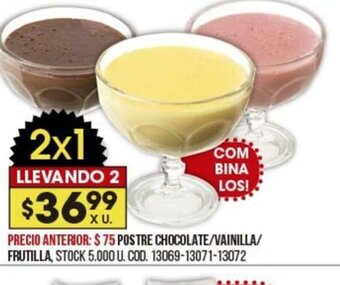 Coto Postre Chocolate/ Vainilla/ Frutilla oferta