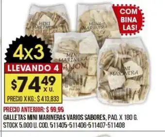 Coto Galletas Mini Marineras Varios Saboresq oferta