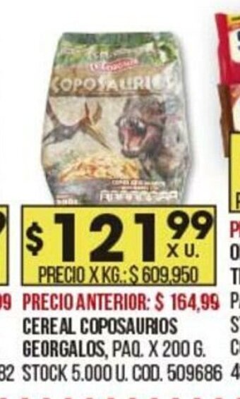 Coto Cereal Coposaurios Georgalos oferta