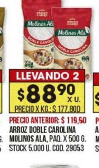 Coto Arroz Doble Carolina Molinos Ala oferta