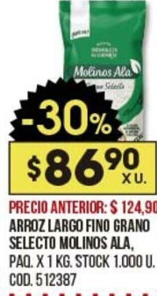 Coto Arroz Largo Fino Grano Selecto Molinos Ala oferta