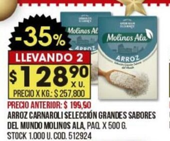 Coto Arroz Carnaroli Seleccion Grandes Sabores Del Mundo Molinos Ala oferta