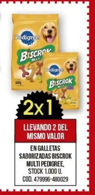 Coto En Galletas Saborizadas Biscrok Multi Pedigree oferta