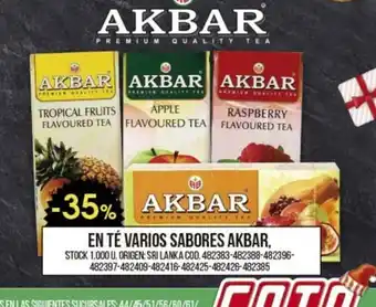 Coto En Te Varios Sabores Akbar oferta