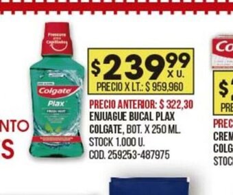 Coto Enjuague Bucal Plax Colgate oferta