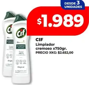 Supermayorista Vital Cif limpiador cremoso oferta