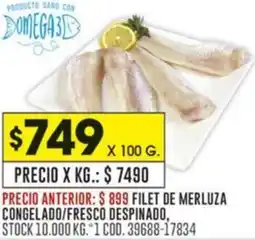 Coto Filet de merluz congelado/fresco despinado oferta