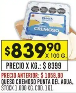 Coto Queso cremoso punta del agua oferta