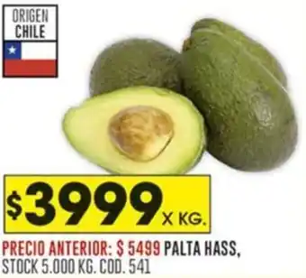 Coto Palta hass oferta