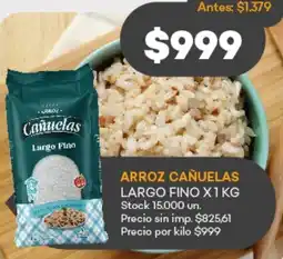 Supermercados Tadicor Arroz cañuelas largo fino oferta