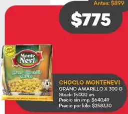 Supermercados Tadicor Choclo montenevi oferta