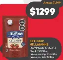 Supermercados Tadicor Hellmann's ketchup oferta