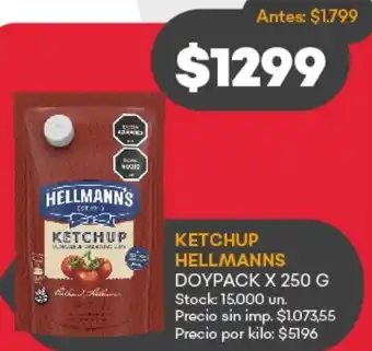 Supermercados Tadicor Hellmann's ketchup oferta