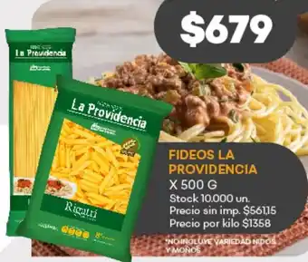 Supermercados Tadicor La providencia fideos oferta