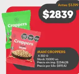 Supermercados Tadicor Croppers mani oferta