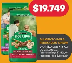 Supermercados Tadicor Purina dog chow alimento para perro variedades oferta