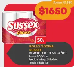 Supermercados Tadicor Sussex clasico rollo cocina oferta