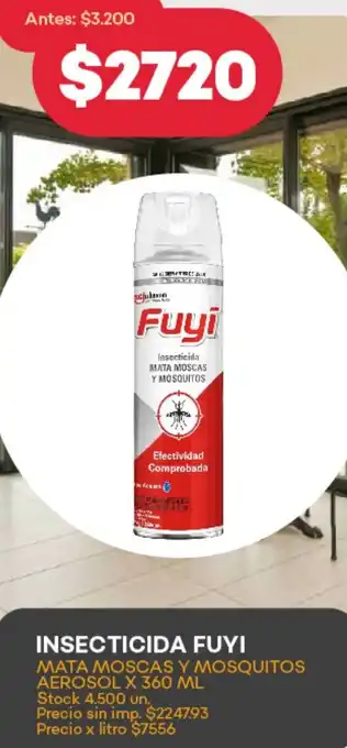 Supermercados Tadicor Fuyi insecticida oferta