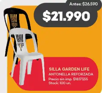 Supermercados Tadicor Silla garden life oferta