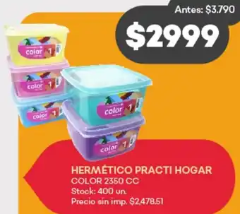 Supermercados Tadicor Hermético practi hogar oferta