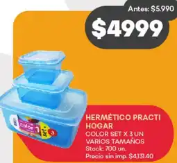 Supermercados Tadicor Hermético practi hogar oferta