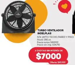 Supermercados Tadicor Turbo ventilador indelplas oferta