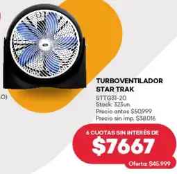 Supermercados Tadicor Turboventilador star trak oferta