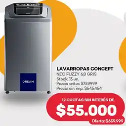 Supermercados Tadicor Drean lavarropas concept oferta