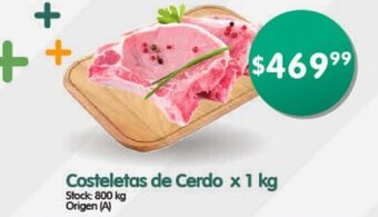 Supermercados Buenos Días Costeletas de Cerdo x 1kg oferta