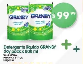 Supermercados Buenos Días Granby Detergente liquido doy pack x 800ml oferta