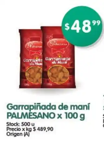 Supermercados Buenos Días Palmesano Garrapiñada de maní x 100g oferta