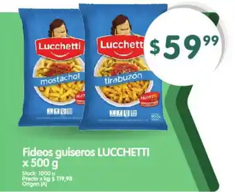 Supermercados Buenos Días Lucchetti Fideos Guiseros o Largos x 500g oferta