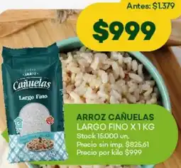 Super MAMI Cañuelas arroz oferta