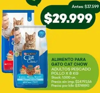 Super MAMI Purina cat chow alimento para gato adultos pescado pollo oferta